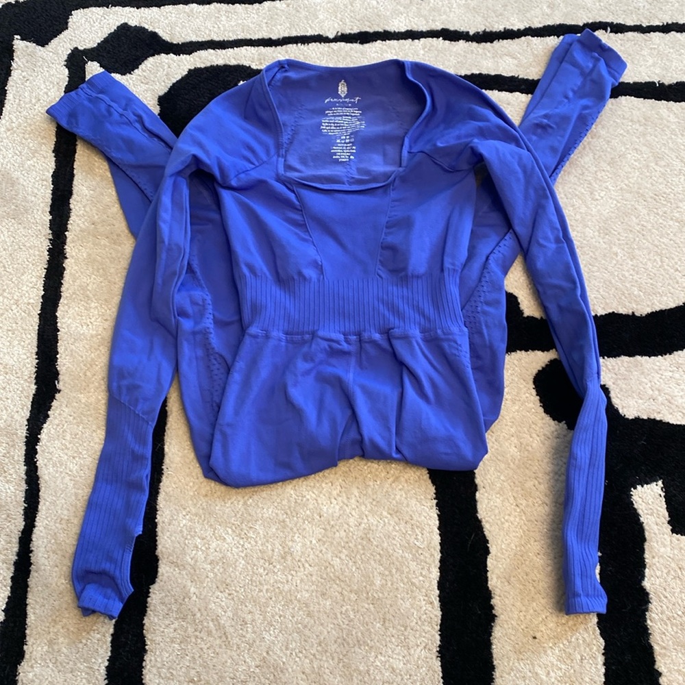 NWOT! Free People Movement Good Karma Long Sleeve Onesie